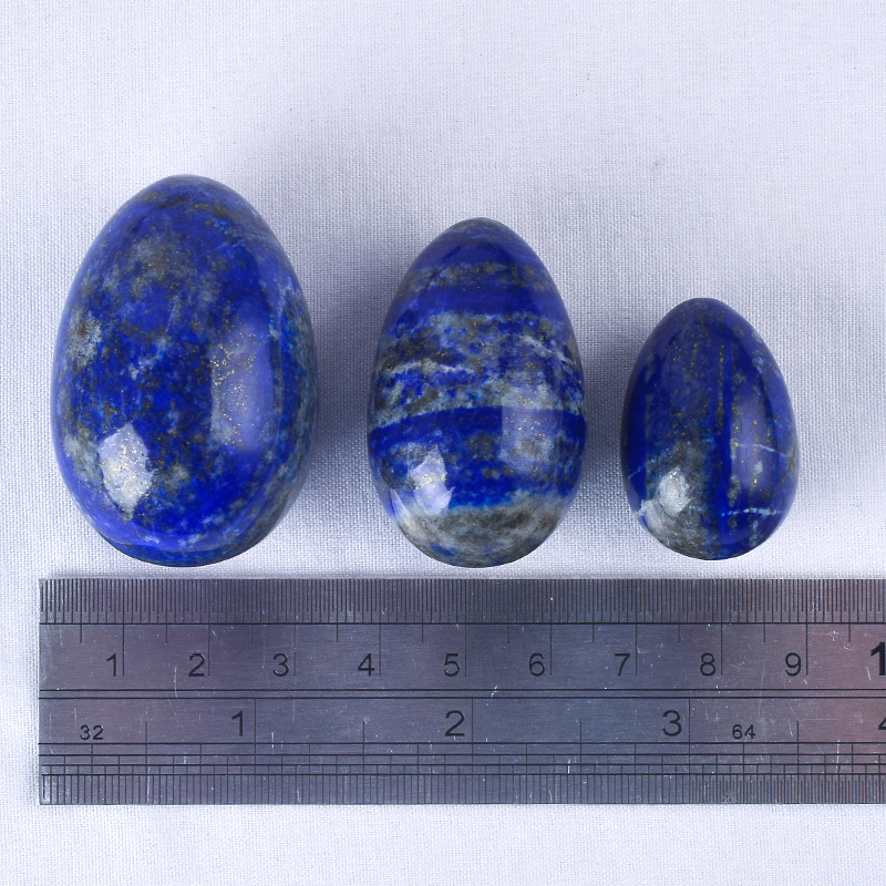 Undrilled lapis Lazuli Stone Yoni Eggs Massage Jade egg to Train Pelvic Muscles Kegel Exercise