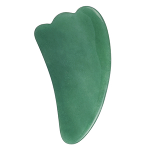 Horn Shaped Green Aventurine Stone Gua Sha Massage Tool Natural Scraping board Body Scraper Crystal Scratching