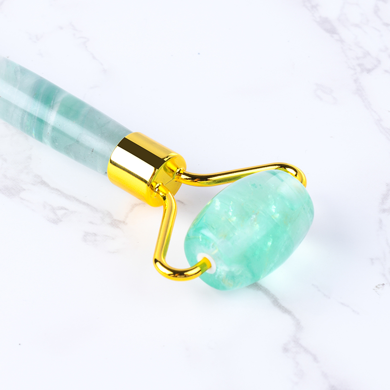 Natural Fluorite Jade Roller High Quality Green Fluorite Face Roller with Competitive Price for Sale